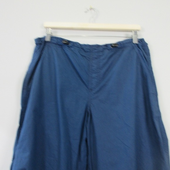 Garage Paxton Parachute Pants Women XS Blue Baggy Cotton Cargo Utility 318 - Picture 6 of 11